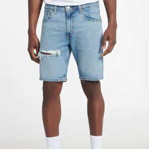 NEW Men's Levi's 412 Slim Blue Denim Stretch Shorts size 42